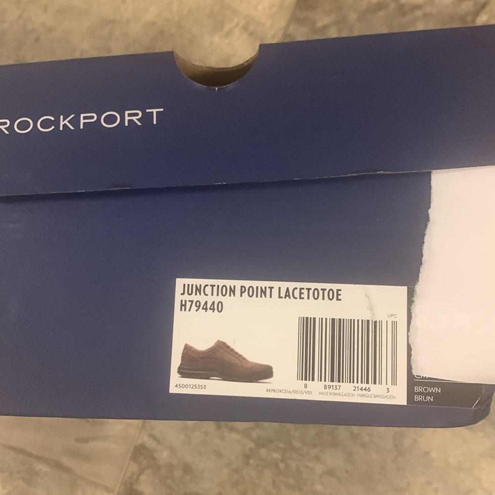 ROCKPORT Brown Men's Leather Junction Point Casual Oxfords size 9 - Picture 5 of 5